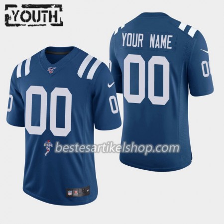Kinder Indianapolis Colts Trikot Nike Blau 100th - Personalisiert
